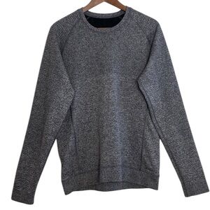 Lululemon Engineered Warmth Long Sleeve Crew Mens Medium Gray Wool Blend Layer